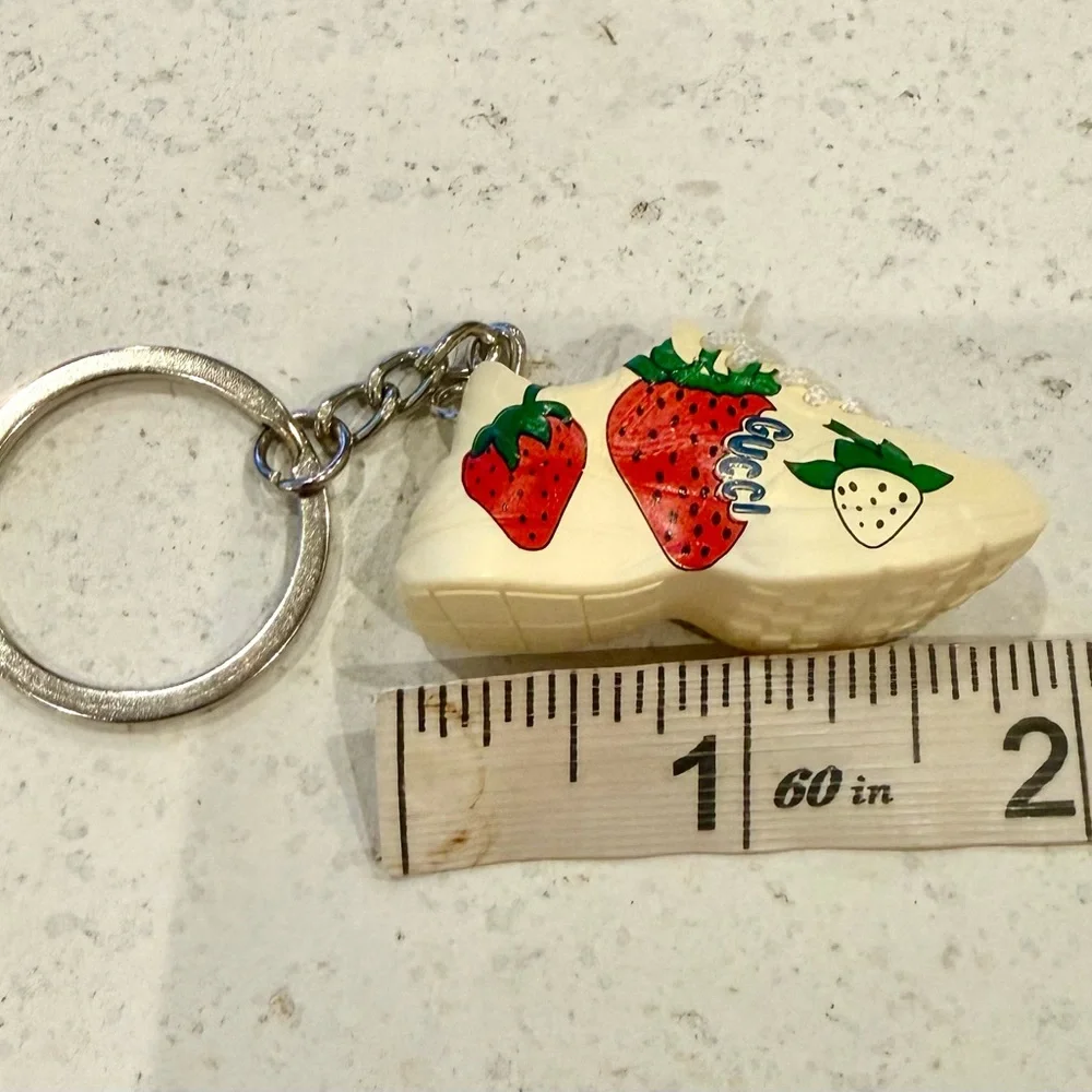 Fashion Key Ring/Bag Charm sneaker strawberry unique‎